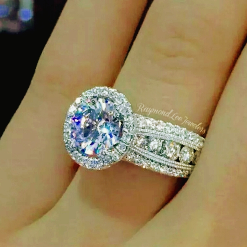 Sterling Zercon Bridal 7 Ring